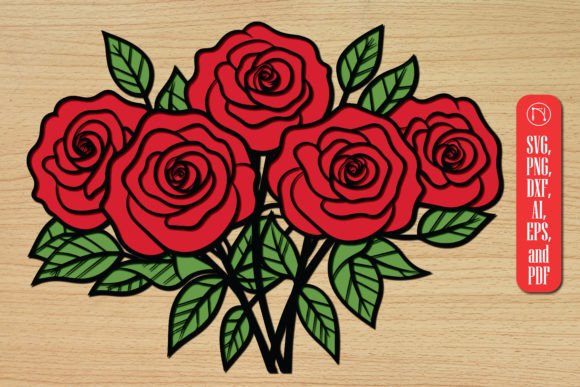 Download Paper Cut 3D Layer Rose Bouquet SVG - Rose bouquet Collection