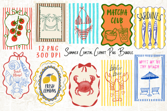 Download Mediterranean Summer Coastal Clipart PNG - Art Collection