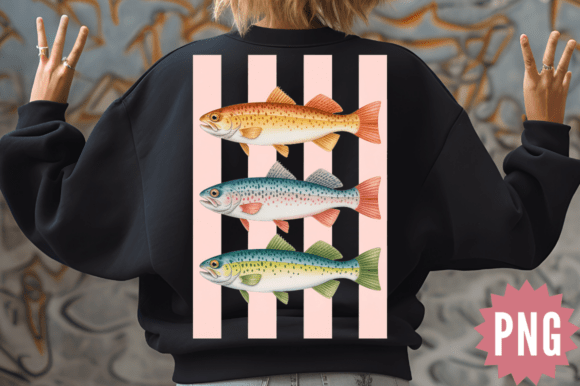 Download Colorful Fish Trio Ocean Art PNG Design - Art Collection