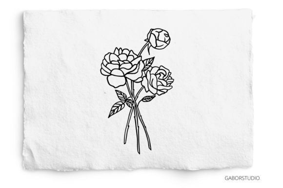 Download Rose Bouquet, SVG, Cricut Cut File, PNG - Rose bouquet Collection
