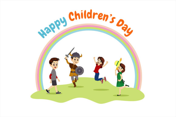 Download Happy Children's Day Cartoon Vector - Art Collection