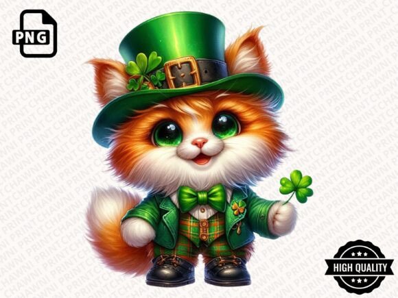 Download Leprechaun Cat St.Patrick's Clipart PNG - Art Collection