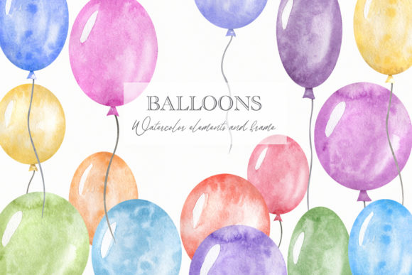 Download Watercolor Balloons Clipart - Art Collection