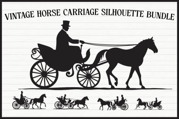 Download Vintage Horse Carriage Clipart Set - Art Collection