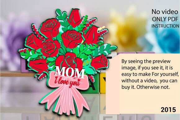 Download Mom I Love You Rose Bouquet SVG 2015 - Rose bouquet Collection