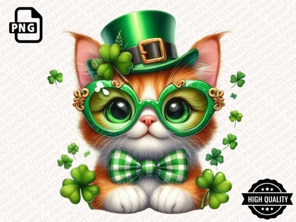Download Leprechaun Cat St.Patrick's Clipart PNG - Art Collection