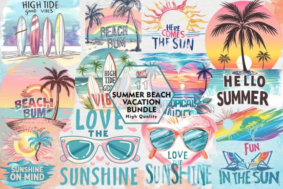 Download Summer Beach Vacation Clipart PNG - Art Collection