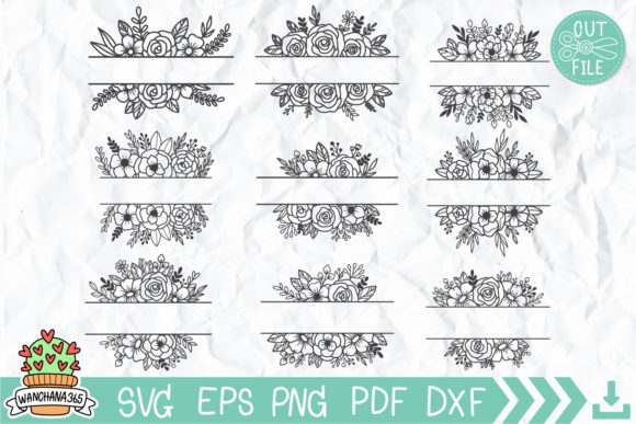 Download Floral Split SVG - Floral Collection