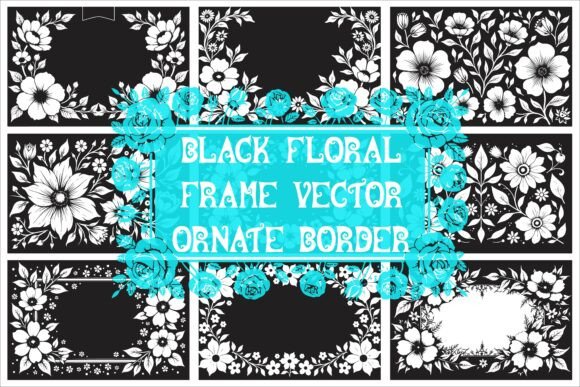 Download Elegant Laser Cut Black and White Floral - Floral Collection