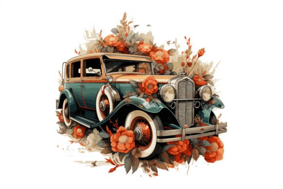 Download Watercolor Floral Car Design Vector. - Floral Collection