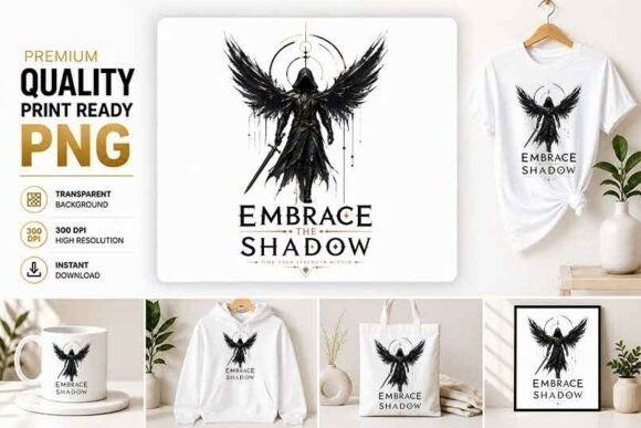 Download Dark Angel Gothic Apparel PNG - Premium Bundle