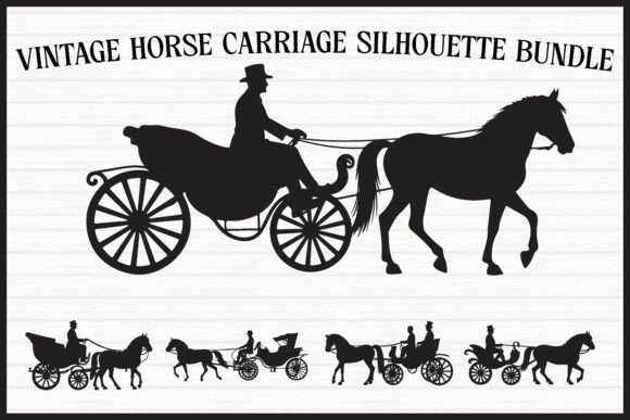 Download Vintage Horse Carriage Clipart Set - Art Collection