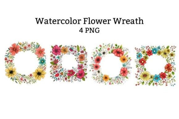 Download Watercolor Spring Wreath Clipart - Art Collection