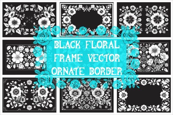 Download Elegant Laser Cut Black and White Floral - Floral Collection