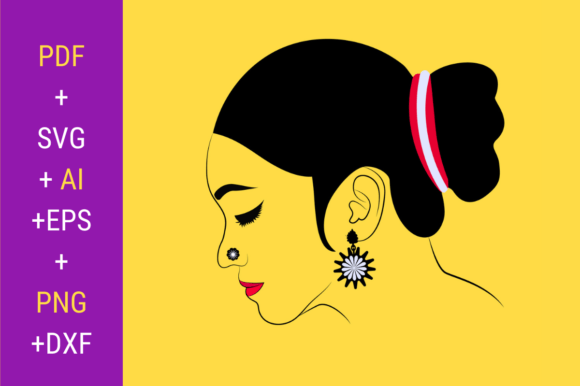 Download Beautiful Women Outline Vector Artwork - Art Collection