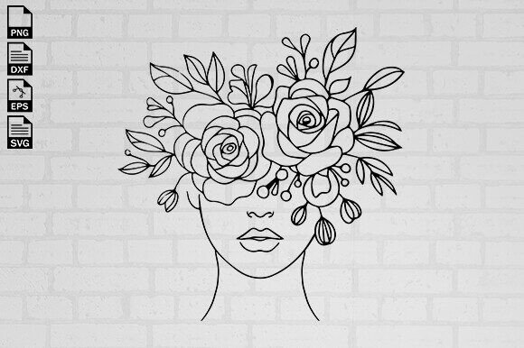 Download Floral Woman Svg, Woman Svg Design - Floral Collection