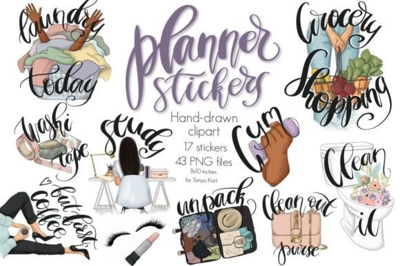 Download Planner Stickers Clipart Icons Kit What` - Art Collection