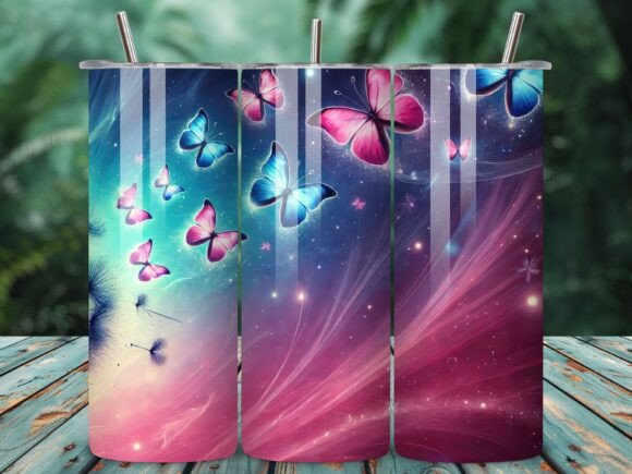 Download Detailed Butterfly Artwork Tumbler Wrap - Art Collection