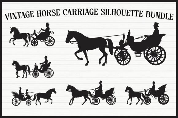 Download Vintage Horse Carriage Clipart Set - Art Collection