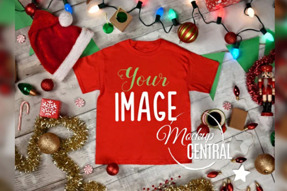 Download Christmas Red T-Shirt Flatlay Apparel - Premium Resources