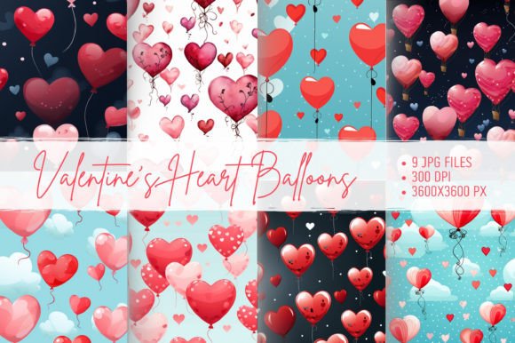 Download Valentine's Heart Balloons - Art Collection