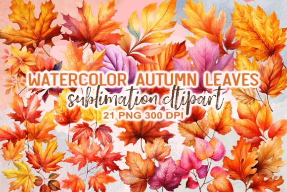 Download Watercolor Autumn Leaves Clipart - Art Collection