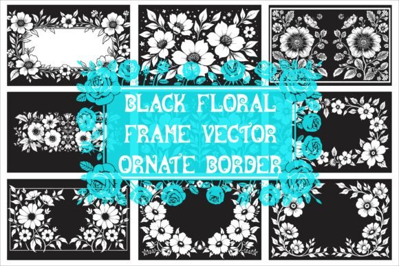 Download Elegant Laser Cut Black and White Floral - Floral Collection