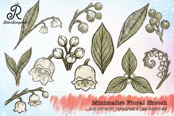 Download Minimalist Floral Sketch Clipart - Art Collection