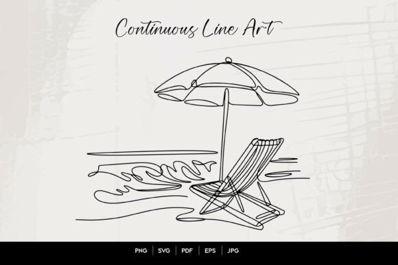 Download Beach Chair Line Art - Art Collection