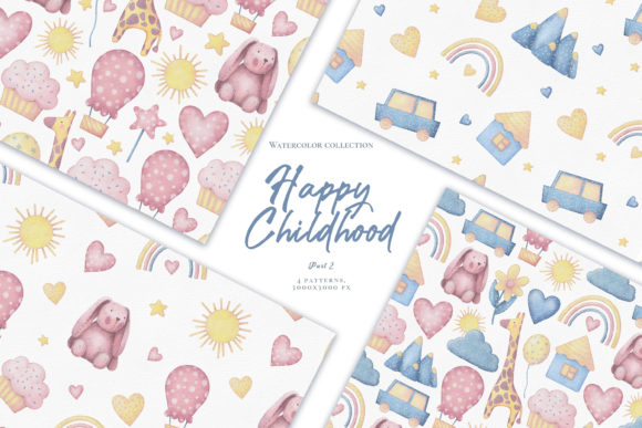 Download Happy Childhood. Cliparts &amp; Patterns.PNG - Art Collection