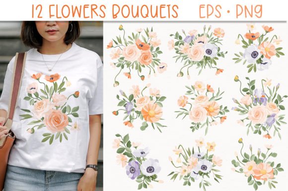 Download Rose Bouquet PNG, Vector Spring Flowers - Rose bouquet Collection