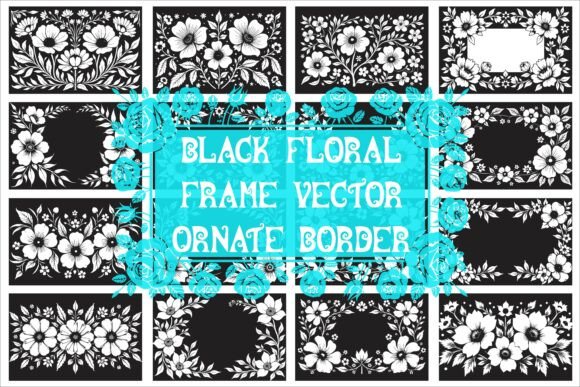 Download Elegant Laser Cut Black and White Floral - Floral Collection