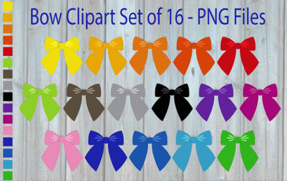 Download Bow Clipart in Rainbow Colors - Art Collection