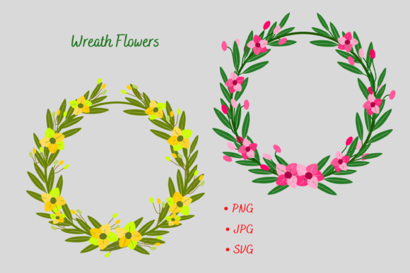 Download Floral Wreath Flower Frame SVG. - Floral Collection