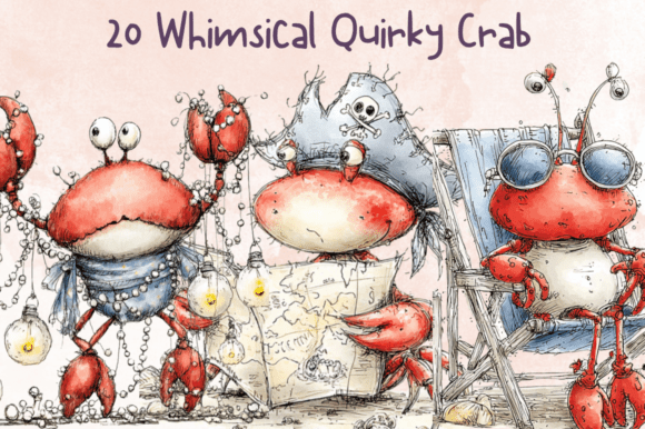 Download Quirky Crab Clipart – Funny Ocean Animal - Art Collection