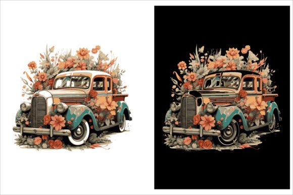 Download Watercolor Floral Car Design Vector. - Floral Collection