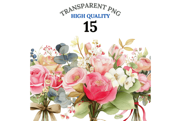 Download 15 Pink Rose Bouquet Clipart - Art Collection