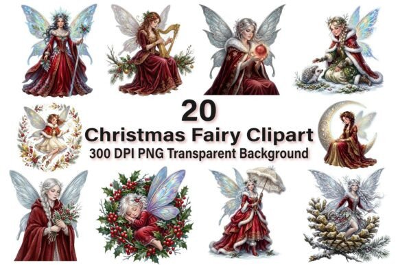 Download Magical Christmas Fairy Clipart PNG - Art Collection