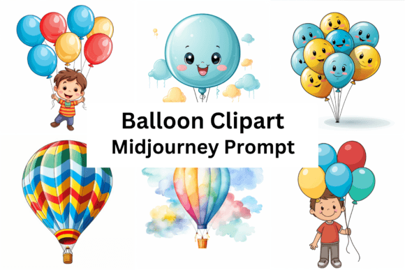 Download Midjourney Prompt for Balloon Clipart - Art Collection
