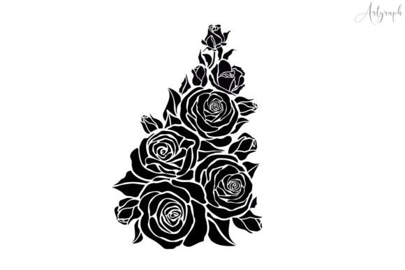 Download Rose Bouquet SVG - Rose bouquet Collection