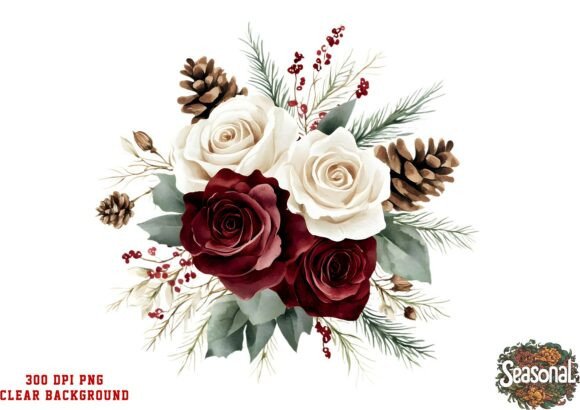Download Brown Red Rose Bouquet Clipart - Art Collection