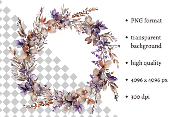 Download Beautiful Purple Floral Spring Wreath - Floral Collection