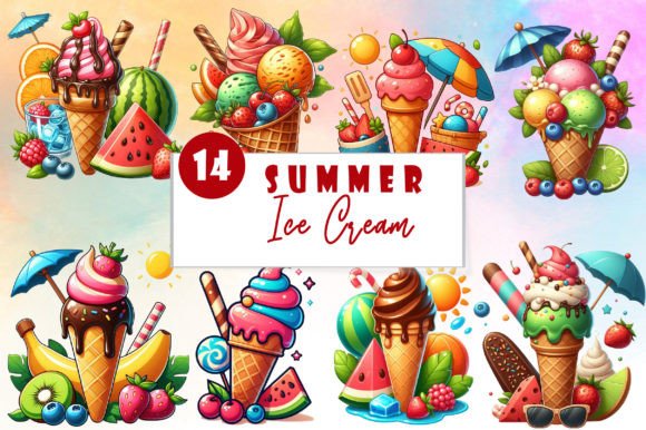 Download Summer Ice Cream Sublimation Clipart - Art Collection