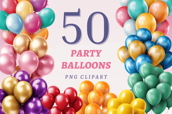Download Party Balloons PNG Bundle - Art Collection