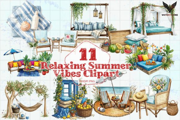 Download Relaxing Summer Vibes Clipart PNG - Art Collection