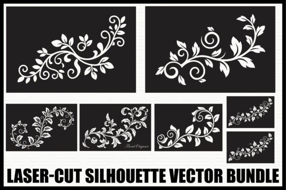 Download Floral Laser-Cut Swirl Bundle - Floral Collection