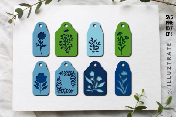 Download Floral Gift Tag SVG Cut Files | Flower - Floral Collection
