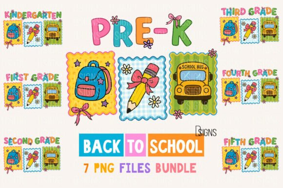 Download Back to School PNG Bundle Clipart Set - Art Collection