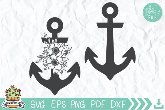 Download Floral Anchor Svg - Floral Collection