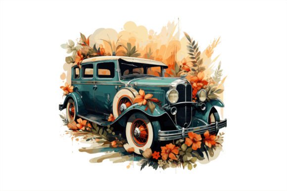 Download Watercolor Floral Car Design Vector. - Floral Collection